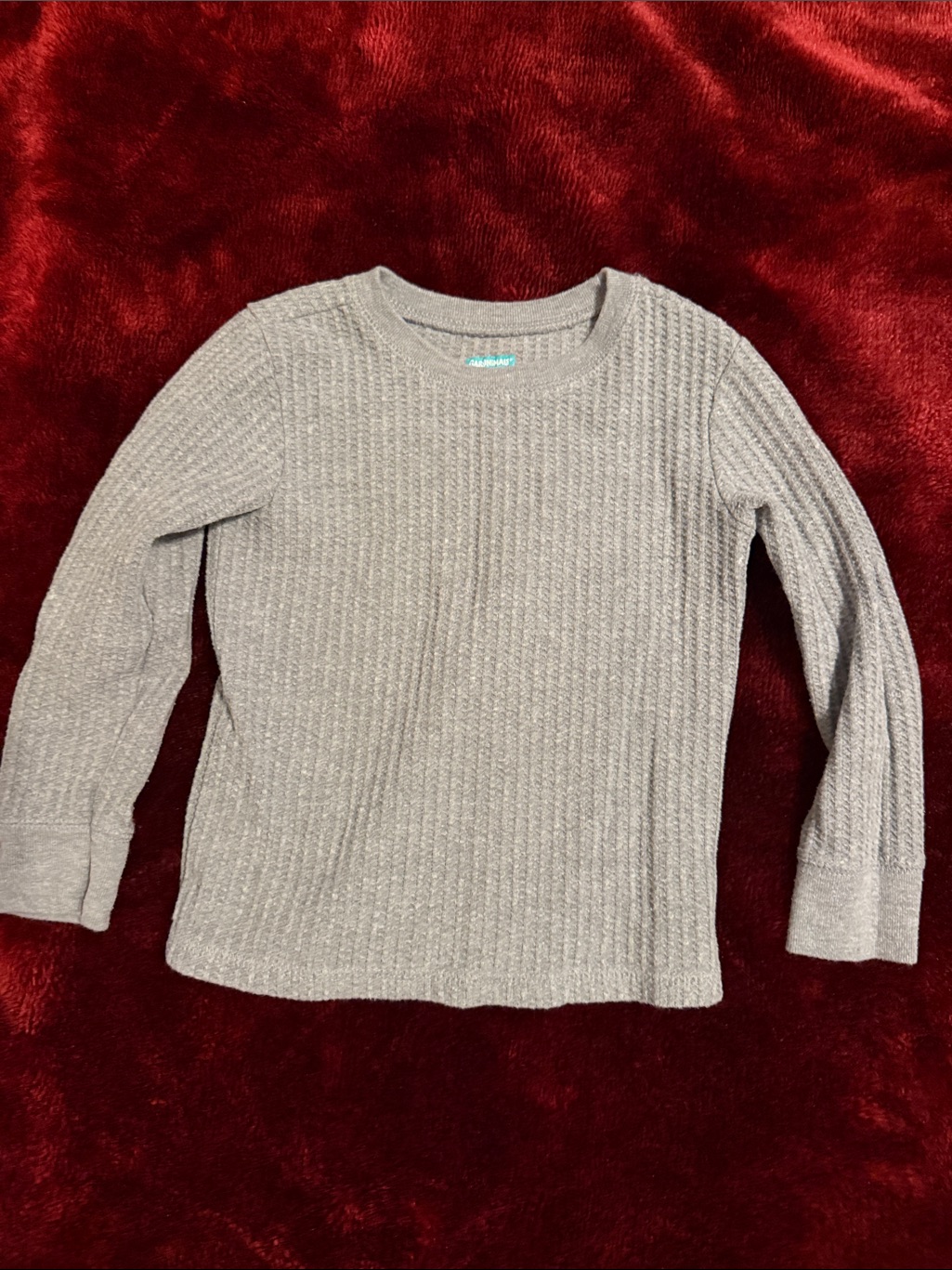 Garanimals Gray Ribbed Long Sleeve Tee